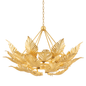 Tropicale Chandelier In Gold Leaf Finish