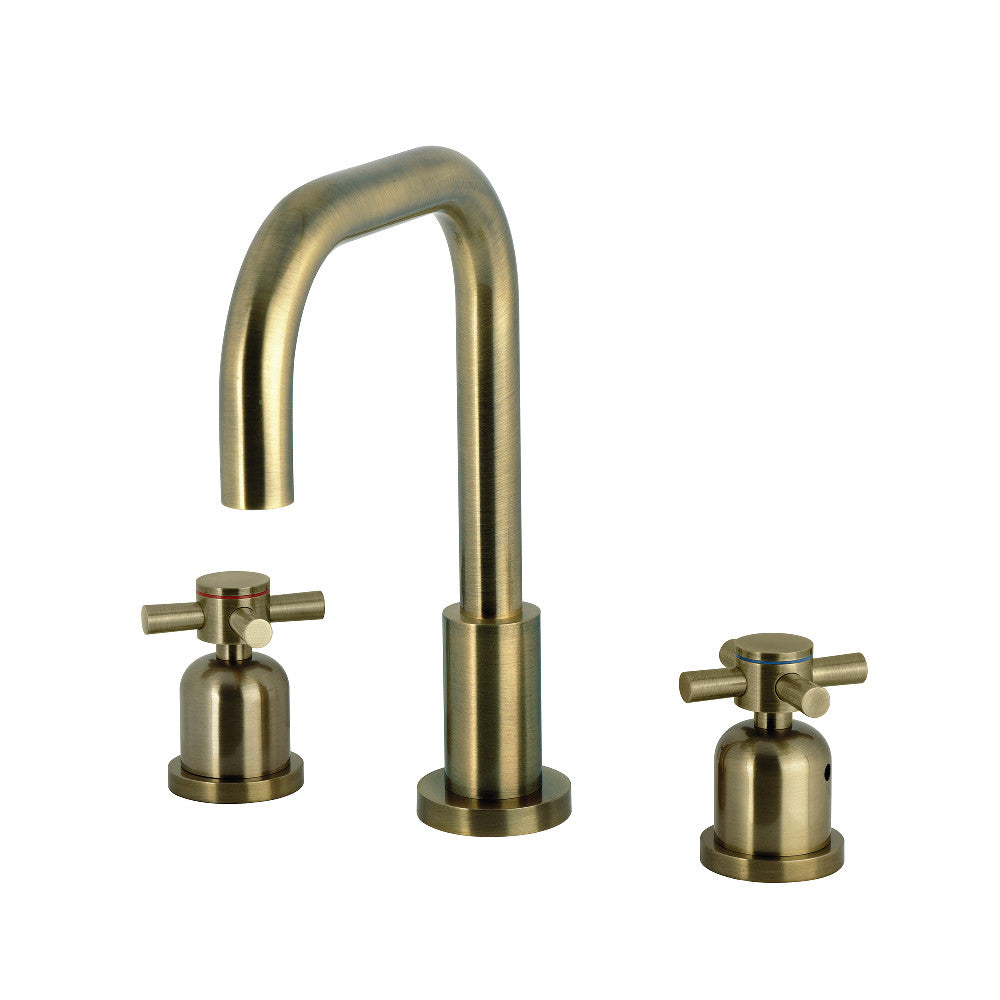 Concord Widespread Bathroom Faucet in Antique Brass