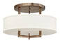 Hampton Medium Semi-Flush Mount In Light Brass Finish