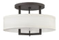 Hampton Medium Semi-Flush Mount In Dark Bronze Finish