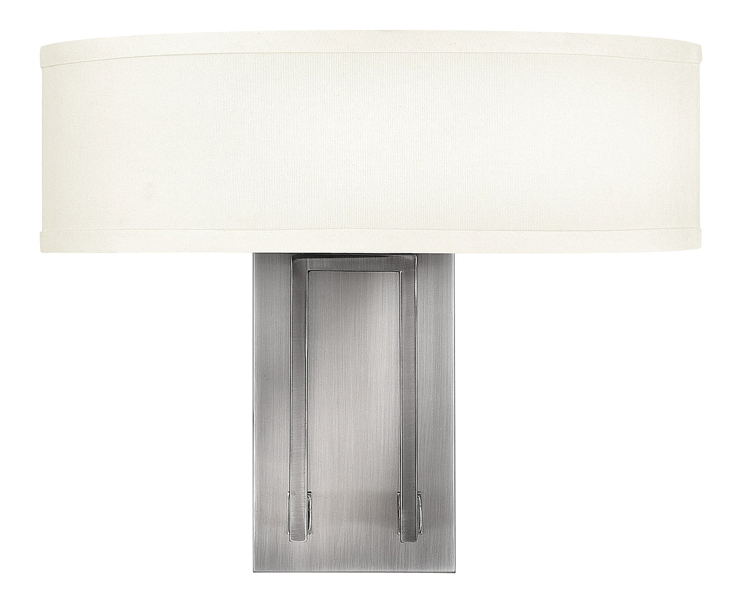 Hampton Medium Two Light Sconce In Brushed Nickel Finish