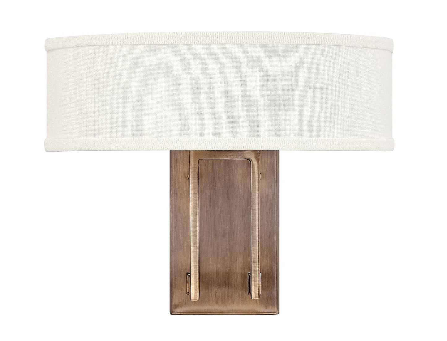 Hampton Medium Two Light Sconce In Light Brass Finish