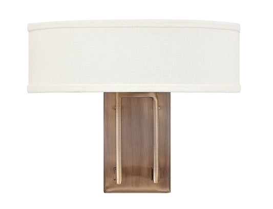 Hampton Medium Two Light Sconce In Light Brass Finish