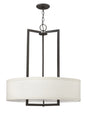 Hampton Medium Drum Chandelier In Dark Bronze Finish