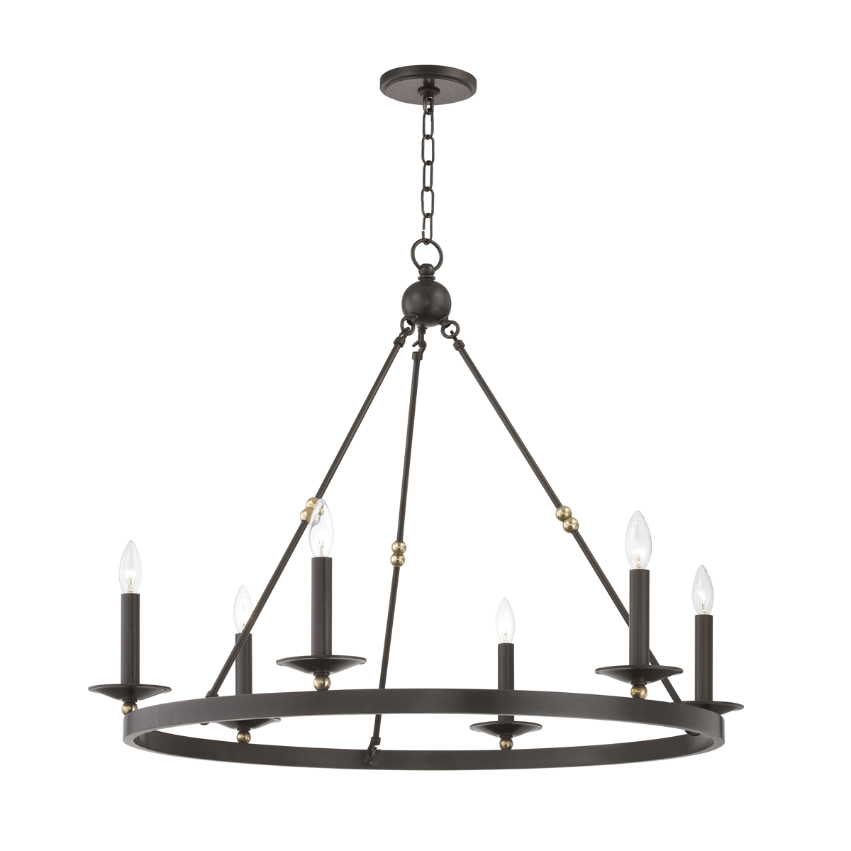 Allendale Chandelier with Aged Old Bronze Finish