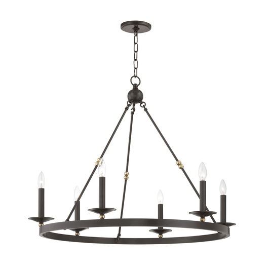Allendale Chandelier with Aged Old Bronze Finish