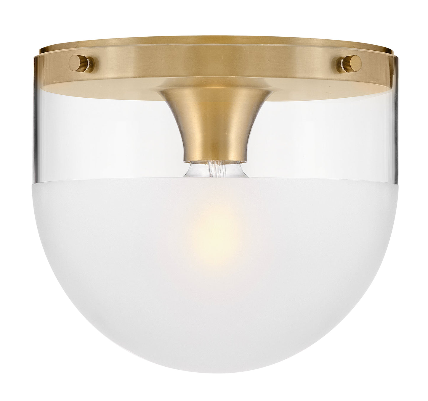 Beck Extra Small Flush Mount In Light Brass Finish