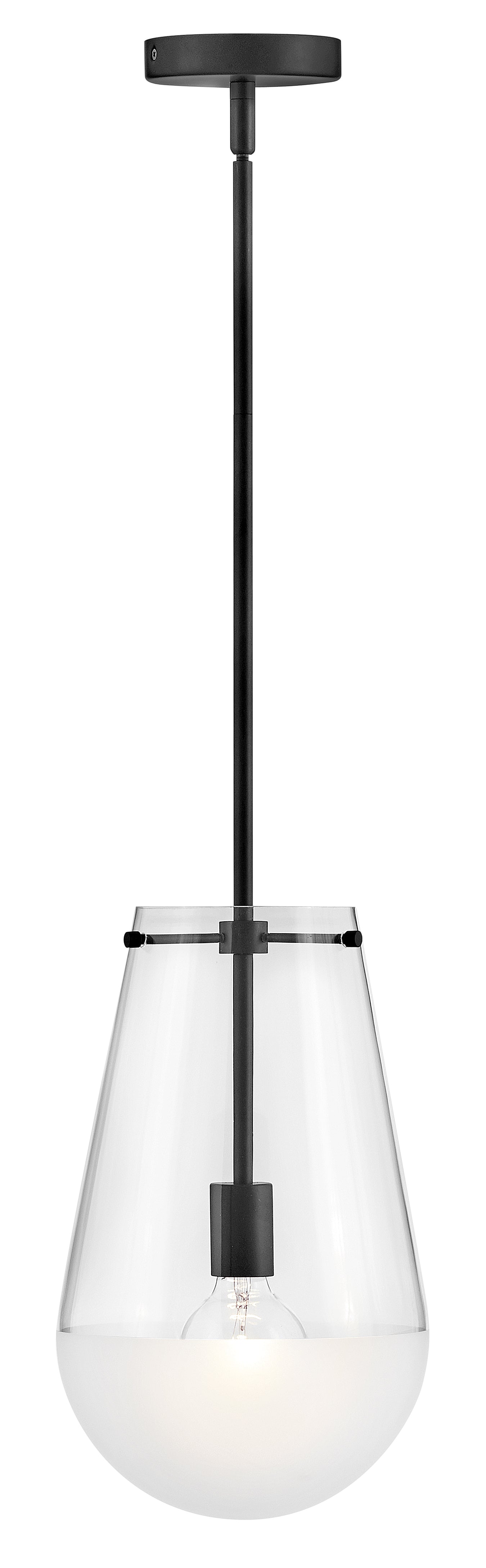Beck Small Pendant In Black Finish