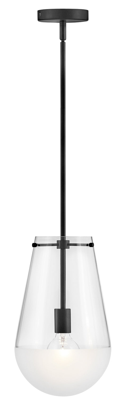 Beck Small Pendant In Black Finish
