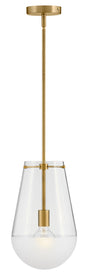 Beck Small Pendant In Light Brass Finish