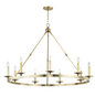 Allendale Chandelier with Aged Brass Finish