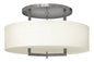 Hampton Large Semi-Flush Mount In Brushed Nickel Finish