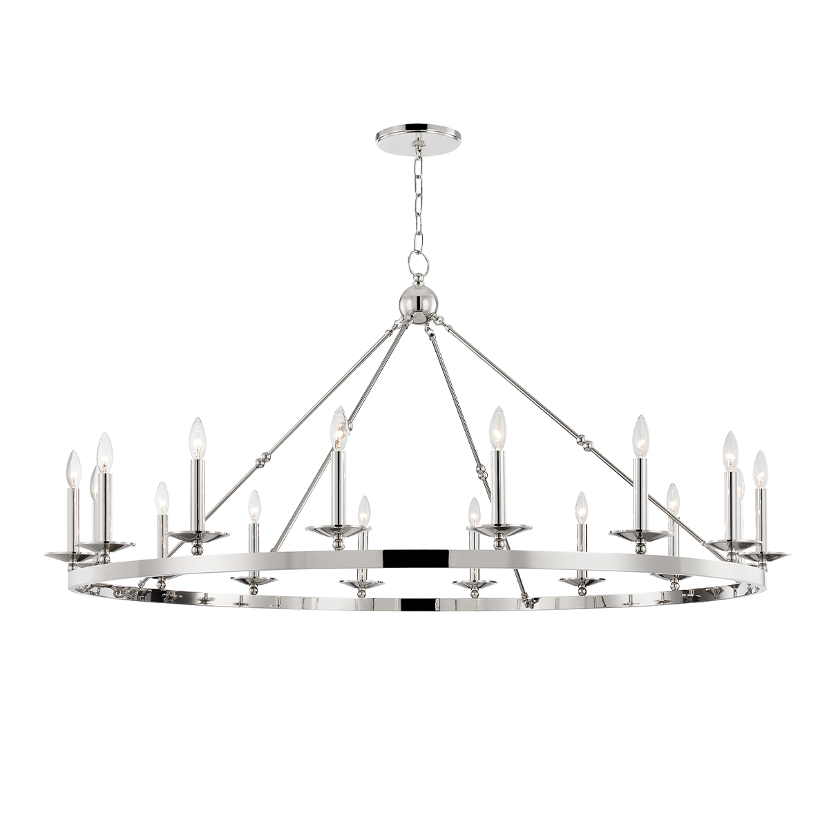 Allendale Chandelier with Polished Nickel Finish