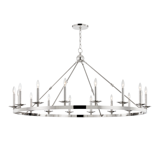 Allendale Chandelier with Polished Nickel Finish