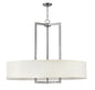 Hampton Large Drum Chandelier In Brushed Nickel Finish