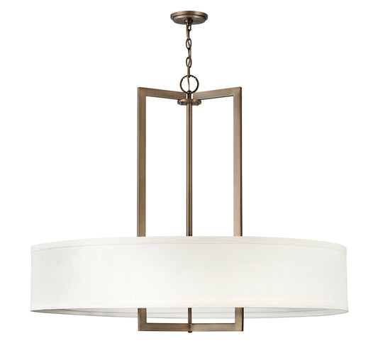 Hampton Large Drum Chandelier In Light Brass Finish