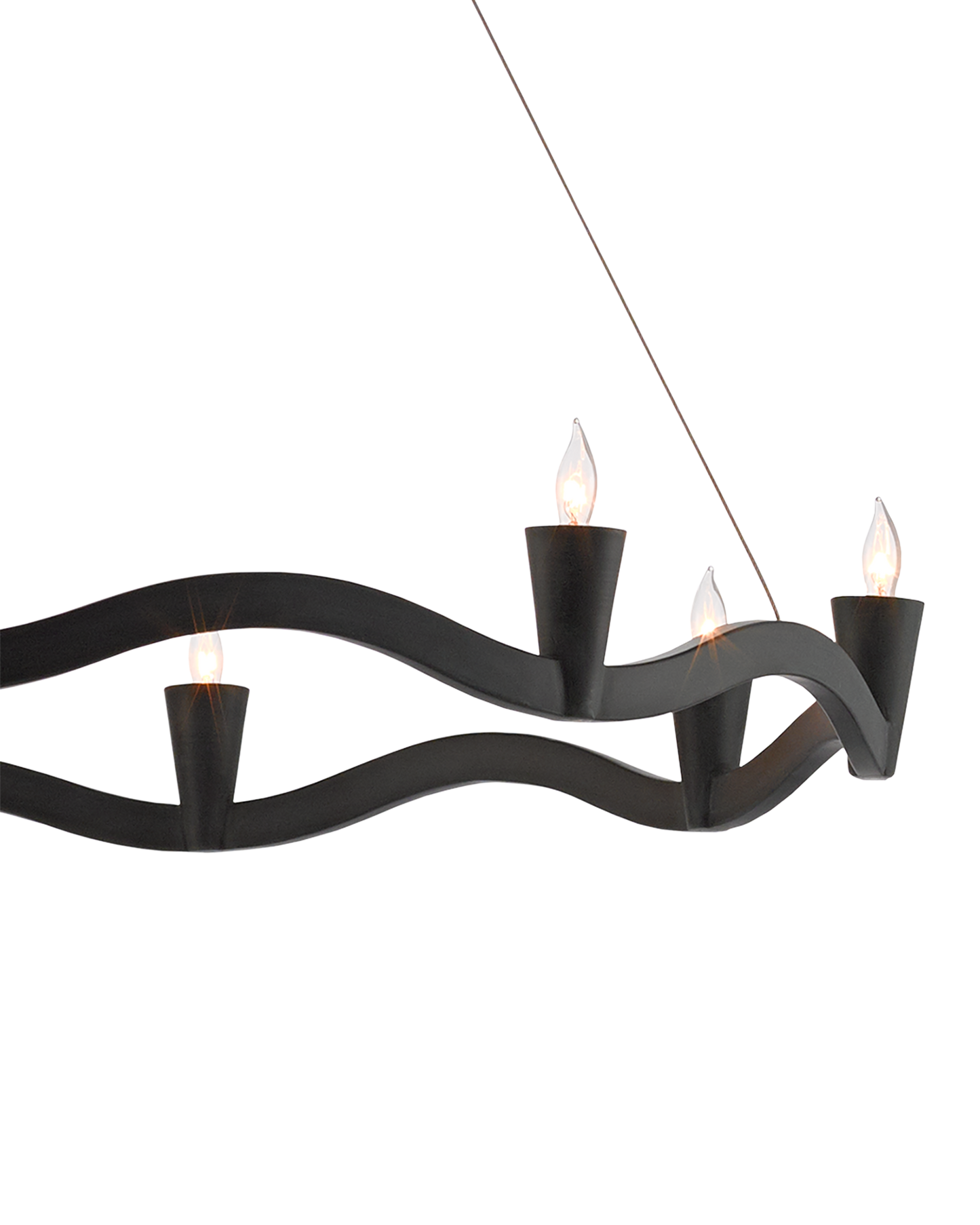 Serpentina Black Chandelier