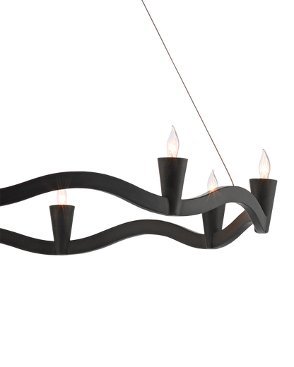 Serpentina Black Chandelier