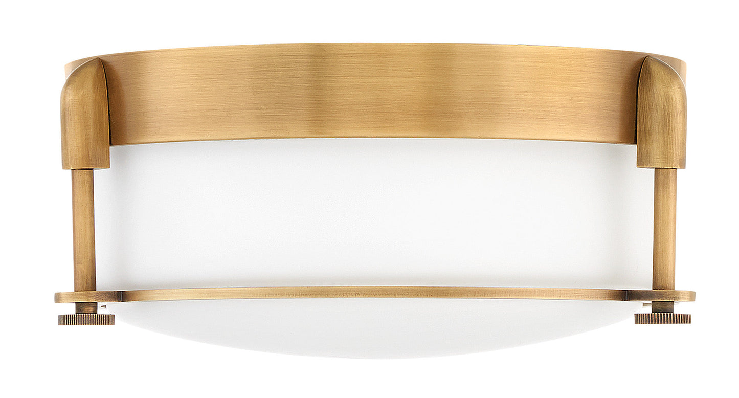 Colbin Small Flush Mount In Light Brass Finish