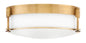Colbin Medium Flush Mount In Light Brass Finish