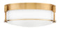 Colbin Medium Flush Mount In Light Brass Finish