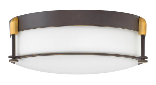 Colbin Medium Flush Mount In Light Bronze Finish