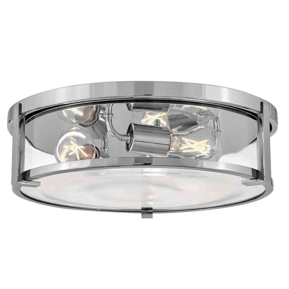 Lowell Medium Flush Mount In Chrome Finish