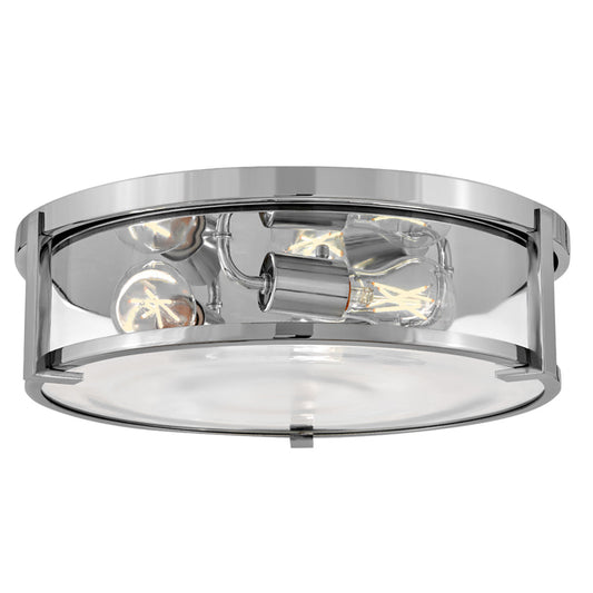 Lowell Medium Flush Mount In Chrome Finish