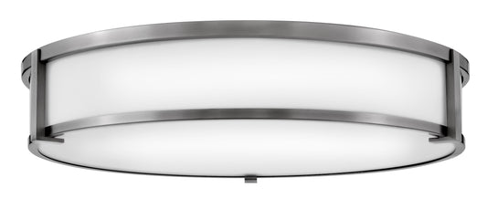 Lowell Large Flush Mount In Brushed Nickel Finish