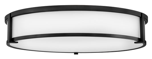 Lowell Large Flush Mount In Black Finish