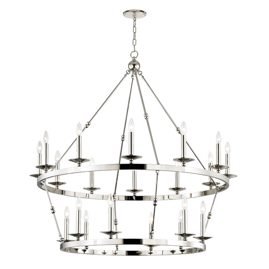 Allendale Chandelier with Polished Nickel Finish