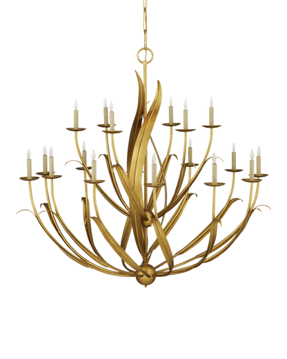 Menefee Large Gold Chandelier
