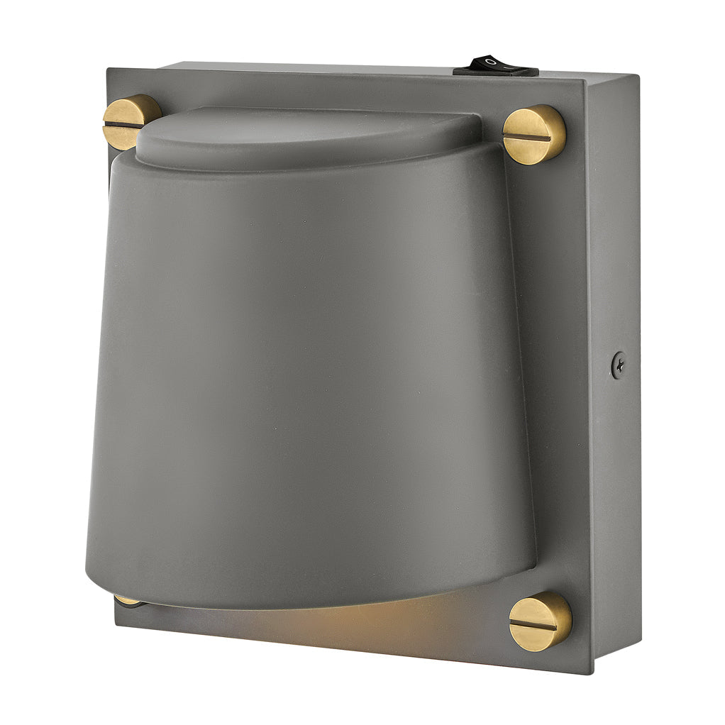 Scout Small Single Light Sconce In Gray Finish