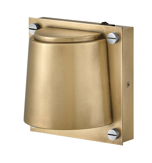 Scout Small Single Light Sconce In Light Brass Finish