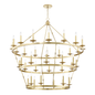 Allendale Chandelier with Aged Brass Finish
