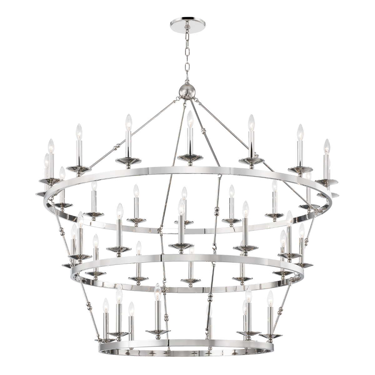 Allendale Chandelier with Polished Nickel Finish