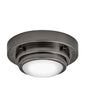 Porte Extra Small Flush Mount or Sconce In Black Finish
