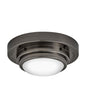 Porte Extra Small Flush Mount or Sconce In Black Finish