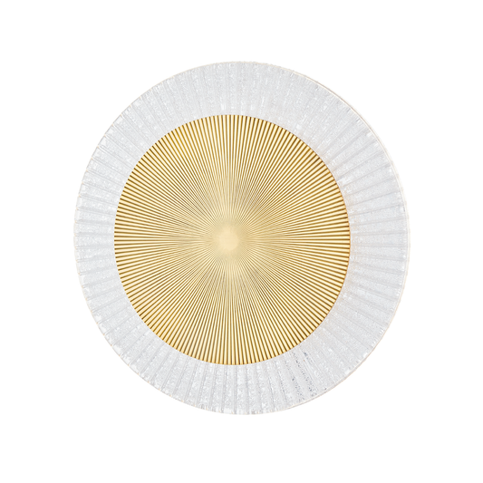 Topaz Flush Mount In VINTAGE POLISHED BRASS Finish