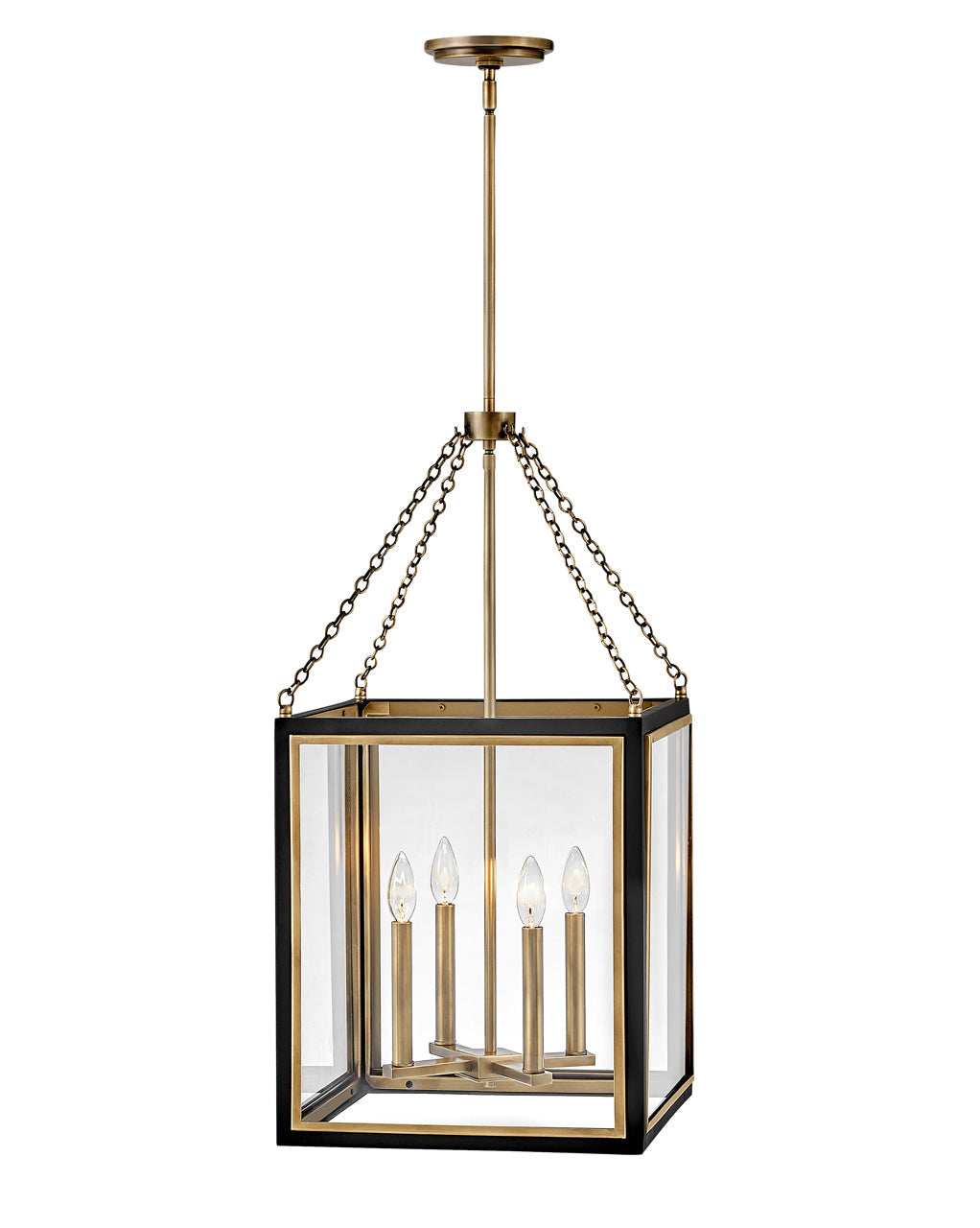 Shaw Medium Pendant In Black Finish
