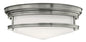 Hadley Medium Flush Mount In Brushed Nickel Finish