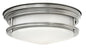 Hadley Small Flush Mount In Brushed Nickel Finish
