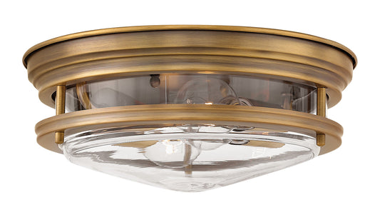 Hadley Small Flush Mount In Light Brass Finish