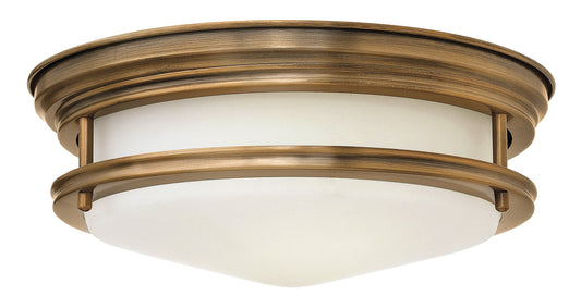 Hadley Small Flush Mount In Light Brass Finish