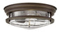 Hadley Small Flush Mount In Light Bronze Finish