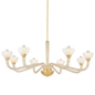 ST. LAWRENCE Chandelier with Aged Brass Finish