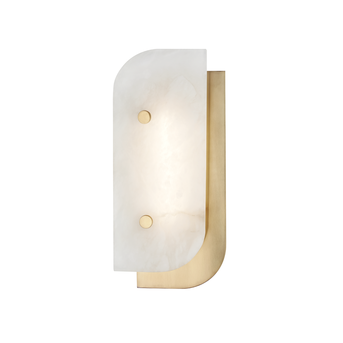 Yin & Yang Wall Sconce with Aged Brass Finish