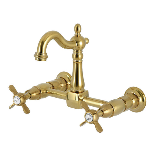 Essex Bridge Kitchen Faucet in Brushed Brass
