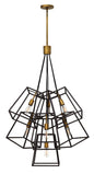 Fulton Medium Seven Light Multi Tier In Light Bronze Finish
