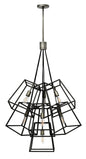 Fulton Medium Seven Light Multi Tier In Black Finish